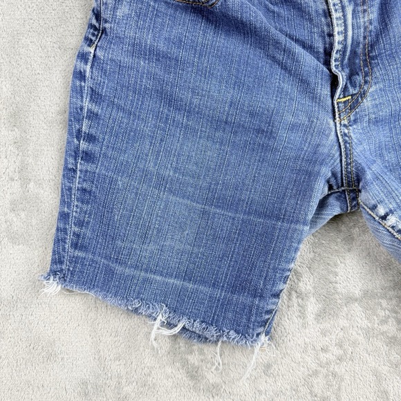 Lucky Brand Jeans Shorts 12/31 Blue Denim Sundown Skinny Bermuda 90s Y2K USA - Picture 10 of 16